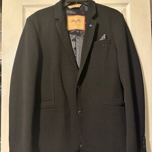 Zara Man Elegant Black Blazer Sz42